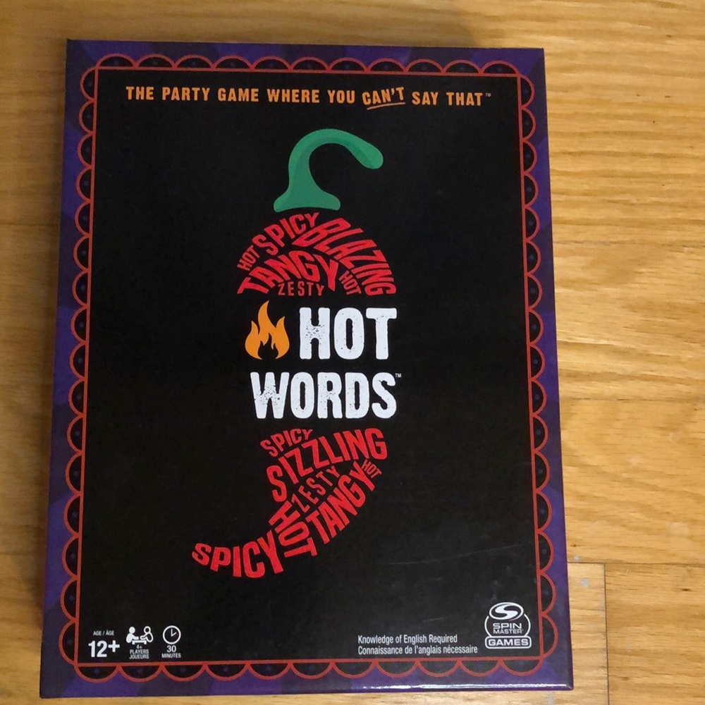 NWT never open Hot Words the party game